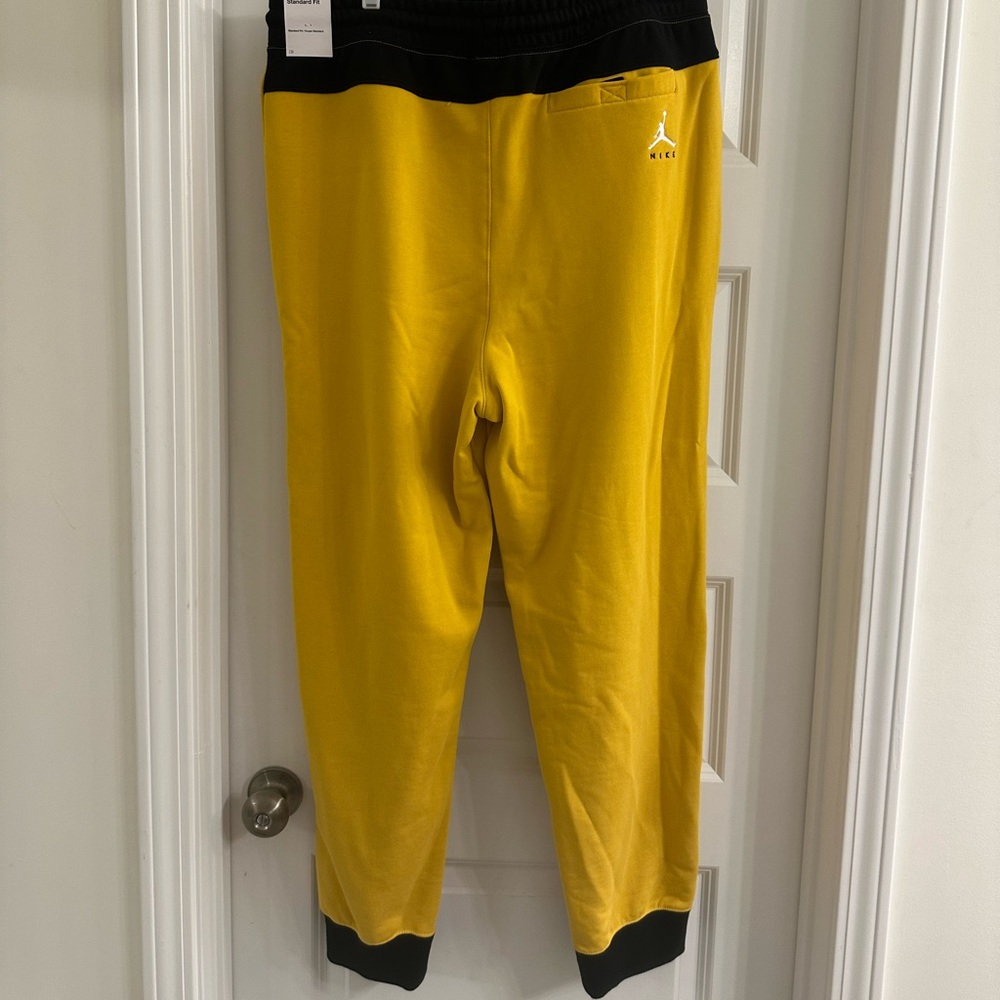 Jordan Black and Yellow Joggers
